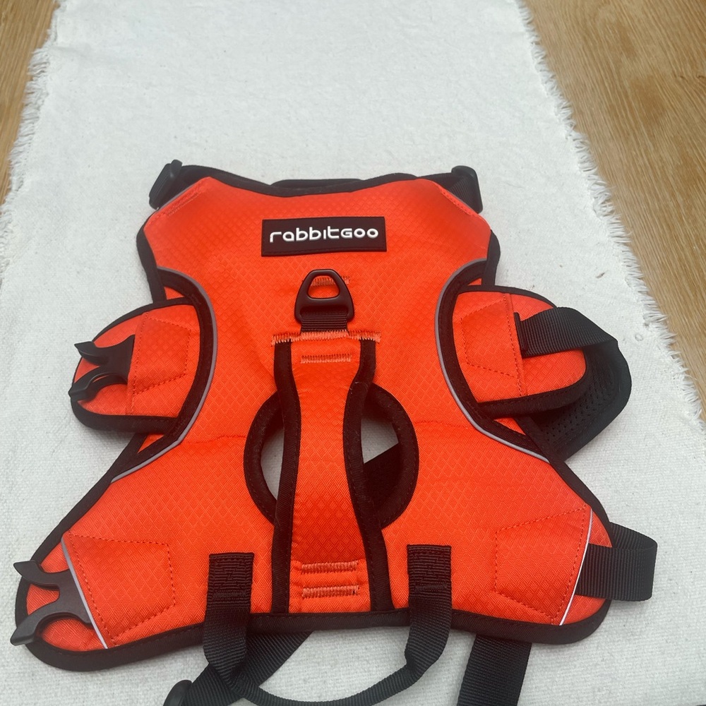 Rabbitgoo Orange Reflective Dog Harness
